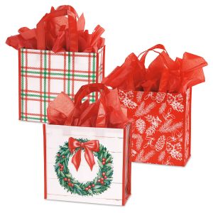 Modern Holiday Medium Gift Tote Bags - BOGO