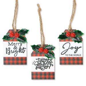 Buffalo Plaid and Berries Package Toppers - BOGO