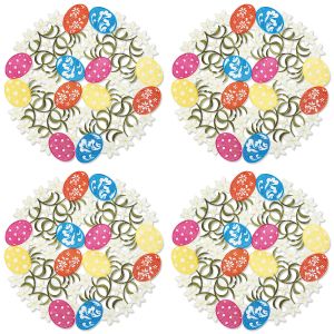 Easter Eggs Cutwork Placemats