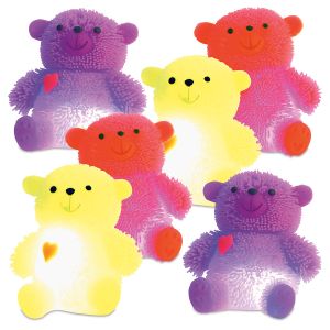 LED Valentines Teddy Puffers
