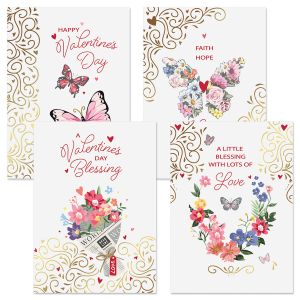 Faith Wishes Deluxe Foil Valentine's Day Cards