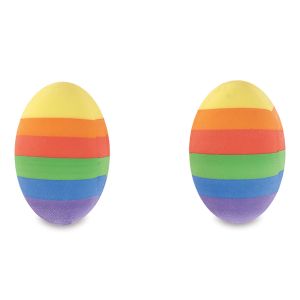 Rainbow Egg Erasers