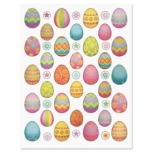Deluxe Glitter Eggs Stickers