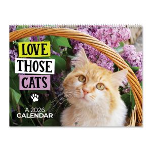 2026 Love Those Cats Wall Calendar