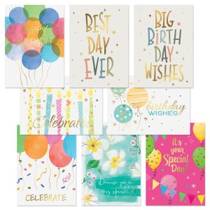 Deluxe Foil Celebrations Birthday Cards Value Pack