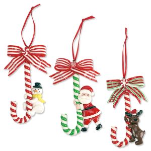 Resin Santa & Friends Ornaments