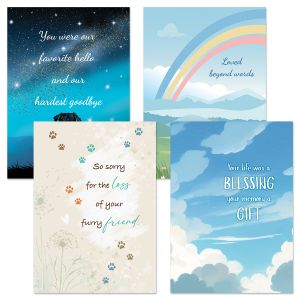 Goodbye Pet Sympathy Cards and Seals