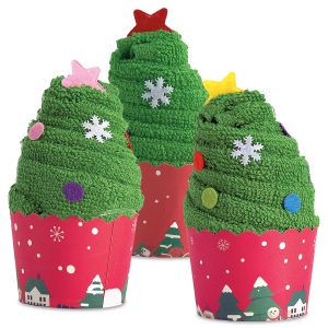 Christmas Cupcake Towels