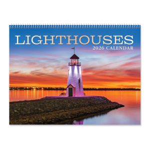 2026 Lighthouses Wall Calendar