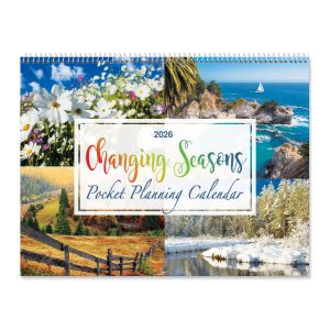 2026 Changing Seasons Big Grid Planning Calendar with Pockets