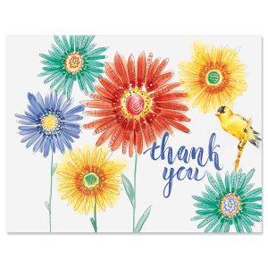 Sunflowers Thank You Note Cards - BOGO