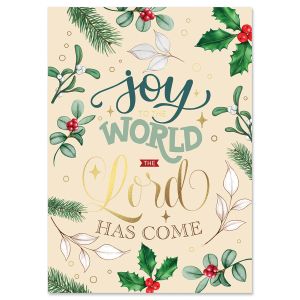 Joyous Blessing Deluxe Foil Christmas Cards