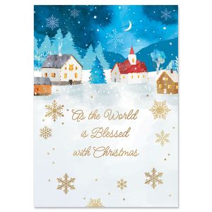 Peaceful Blessings Religious Christmas Cards