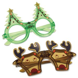 LED Christmas Novelty Glasses