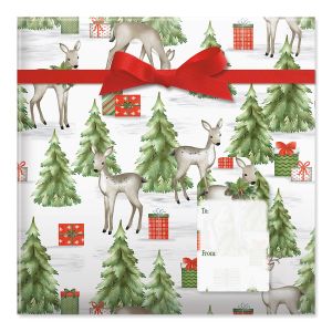 Buck Stops Here Jumbo Rolled Gift Wrap and Labels