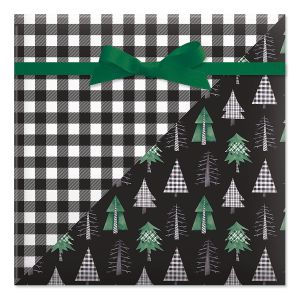 Christmas Tree Farm Double-Sided Jumbo Rolled Gift Wrap