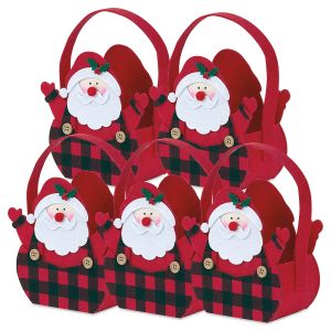 Santa Felt Treat Bags