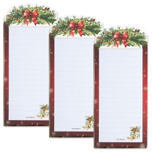 Diecut Red Bow Magnetic Notepads