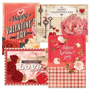 Vintage Wishes Valentine's Day Cards