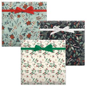 Merry & Sweet Flat Gift Wrap Sheets - BOGO