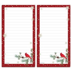 Cardinal with Red Borders Magnetic Memo Pads - BOGO