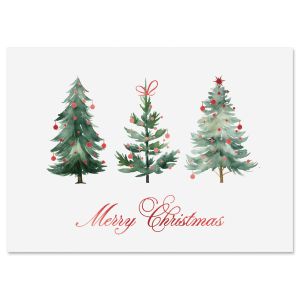 Christmas Forest Deluxe Foil Christmas Cards