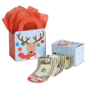Reindeer Money Gift Box with Seals