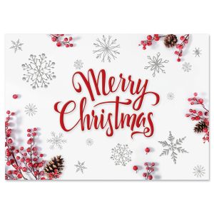 Red Berries Christmas Cards - BOGO