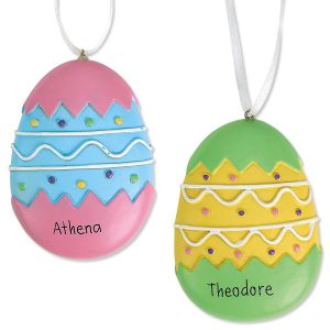 Resin Easter Egg Personalized Ornaments