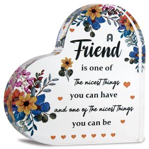 Acrylic Friends Nicest Things Heart Deco