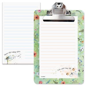 Floral Notepads with Clipboard 