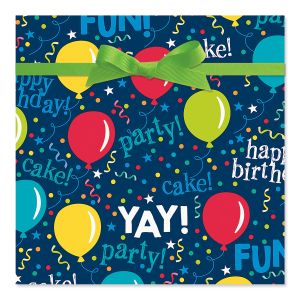 It's My Party Jumbo Rolled Gift Wrap