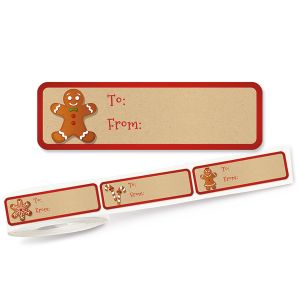 Gingerbread Cookie To/From Labels