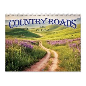 2026 Country Roads Wall Calendar