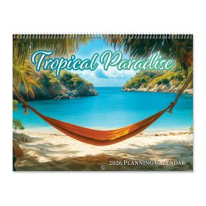 2026 Tropical Paradise Big Grid Planning Calendar