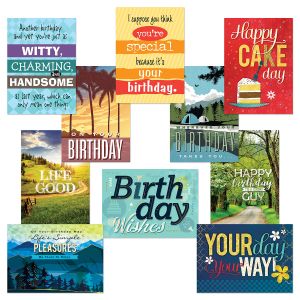 Masculine Birthday Wishes Birthday Cards Value Pack