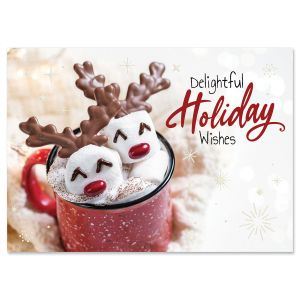 Marshmallow Reindeer Christmas Cards
