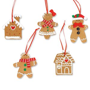 Gingerbread Characters & House Ornaments