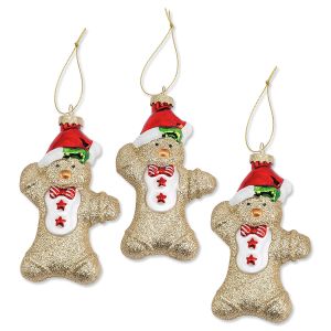 Glass Gingerbread Extra Large Ornaments