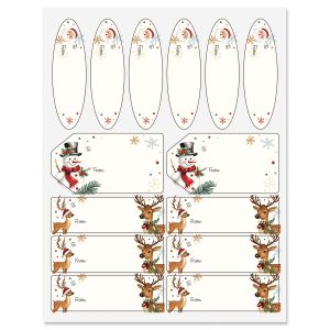 Memories of Christmas Gift Wrap To/From Labels