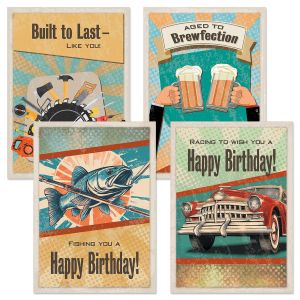 Retro Birthday Cards