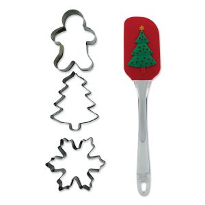 Christmas Spatula and Cookie Cutter Set