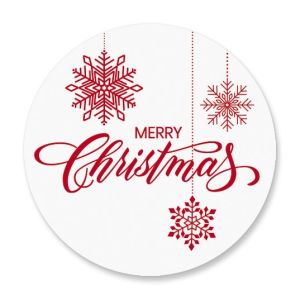 Snowflake Holiday Seals