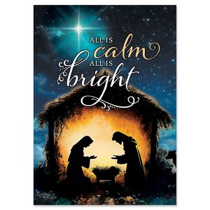 Calm & Bright Religious Christmas Cards