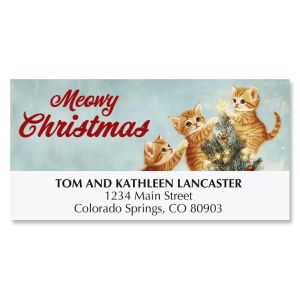 Tree Star Kittens Deluxe Return Address Labels - BOGO