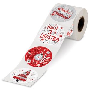 Vintage Christmas Rolled Stickers