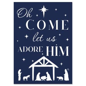 Adore Him Religious Christmas Cards