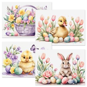 Watercolor Easter Cards