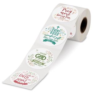 Scripture Rolled Stickers
