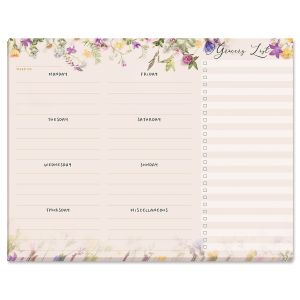 Wildflowers Weekly Meal Planner Pad